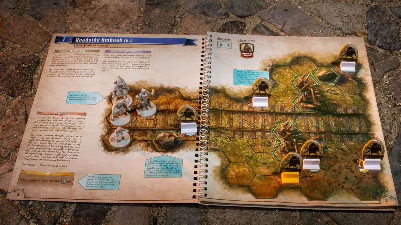 Learn to Play Guide in the Scenario Book