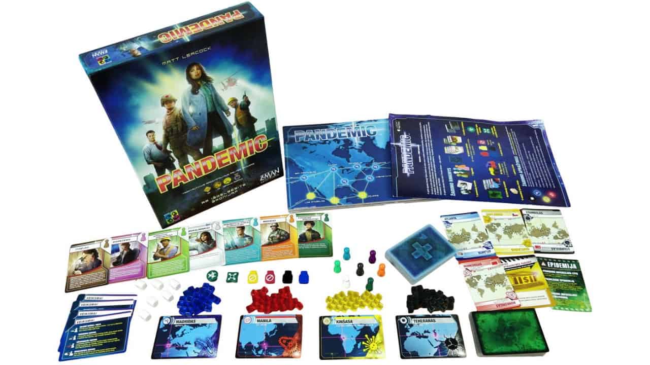 Pandemic game components. Source: tabletopinfo.com