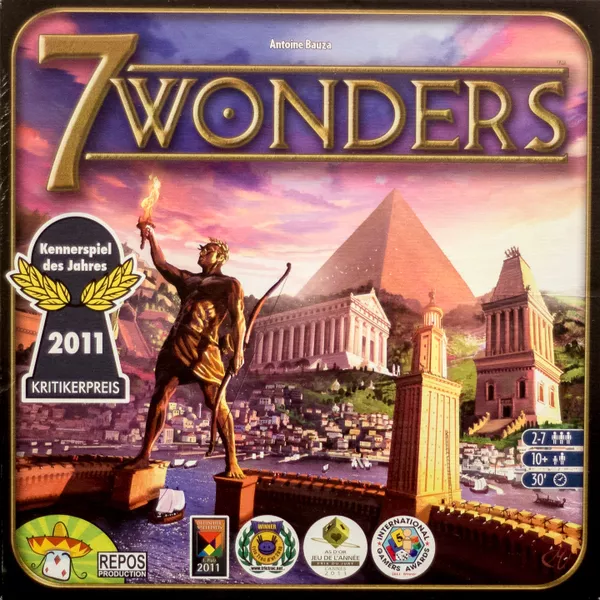 7 Wonders (2010) board game cover
