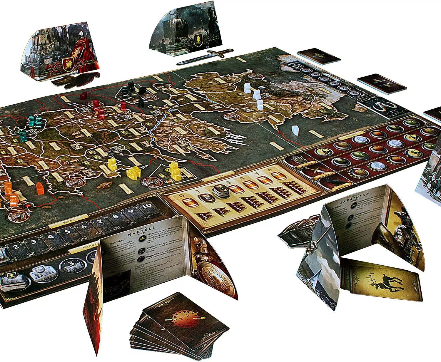 A Game of Thrones: The Board Game (Second Edition) (2011) board game components