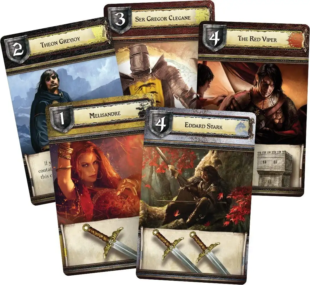 A Game of Thrones: The Board Game (Second Edition) (2011) cards