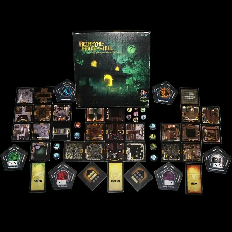Betrayal at House on the Hill board game components