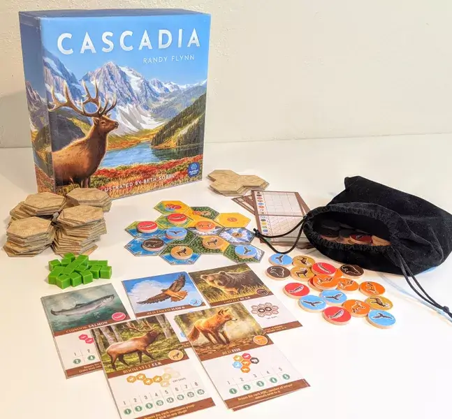 Thành phần trò chơi Cascadia
