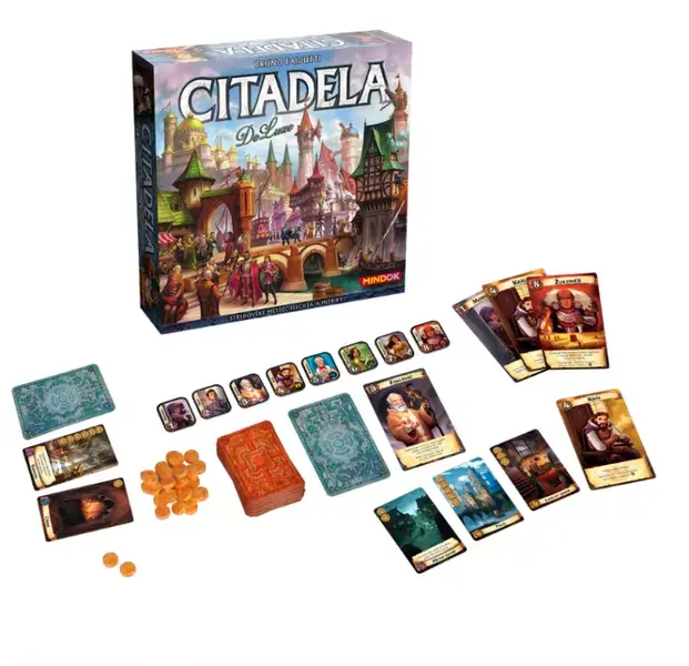 Citadels (2016) board game components