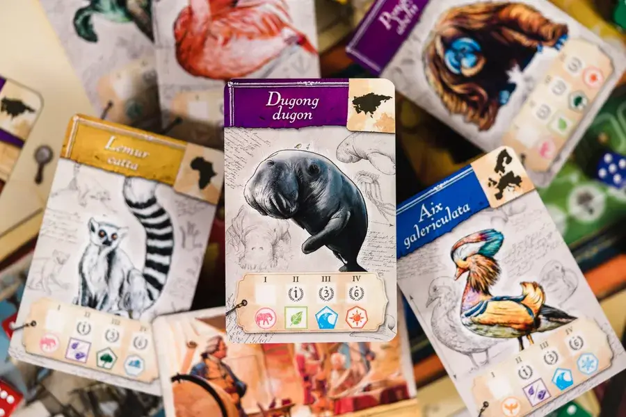 Encyclopedia board game animal cards
