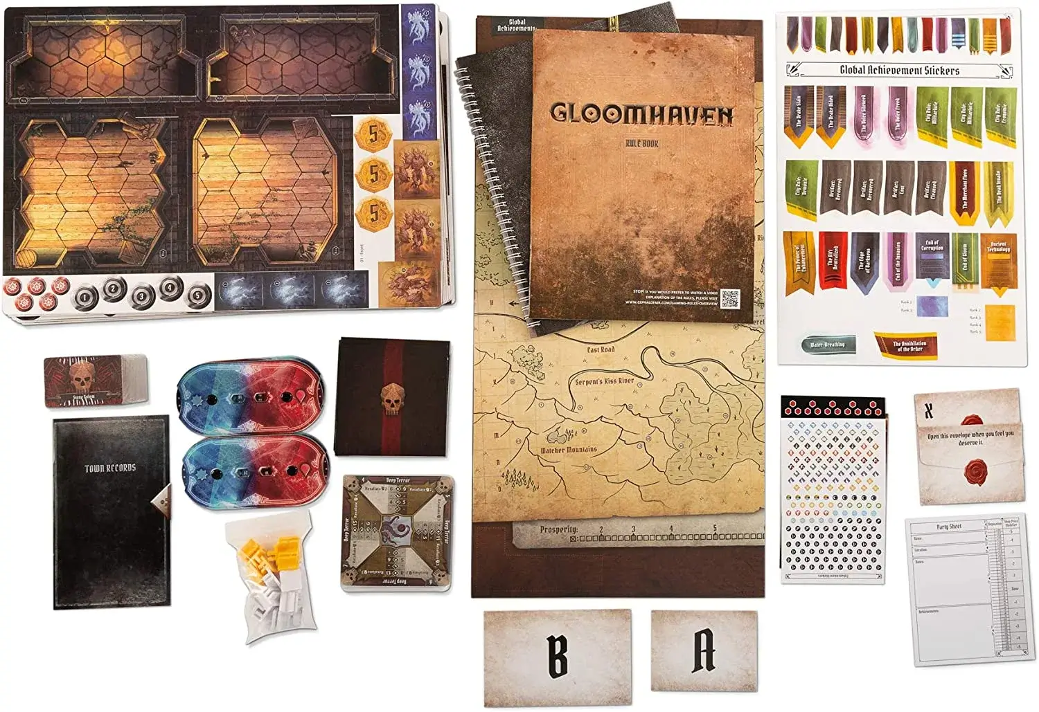 Gloomhaven board game components