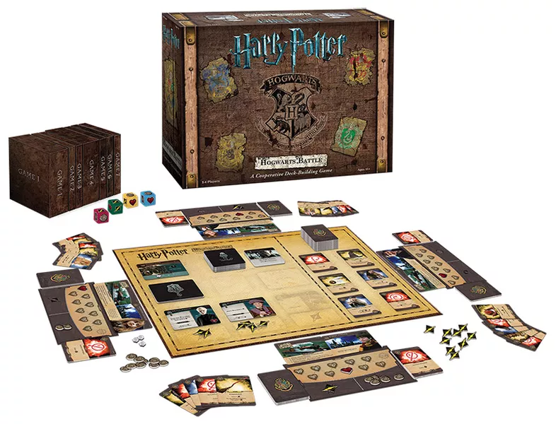 Harry Potter: Hogwarts Battle (2016) board game components