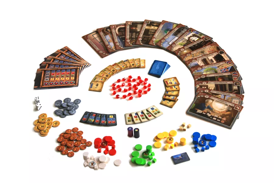 Istanbul (2014) board game components