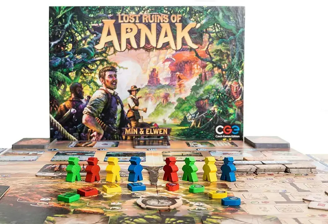 Lost Ruins of Arnak board game meeples