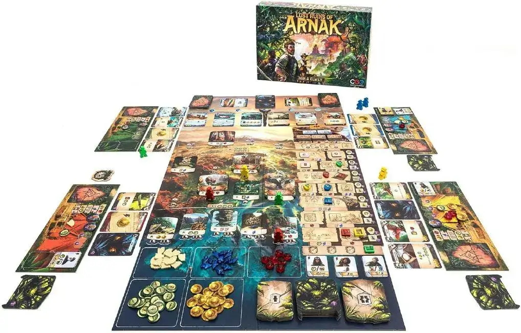 Lost Ruins of Arnak board game setup