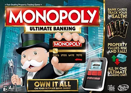 Monopoly: Ultimate Banking (2016) board game cover