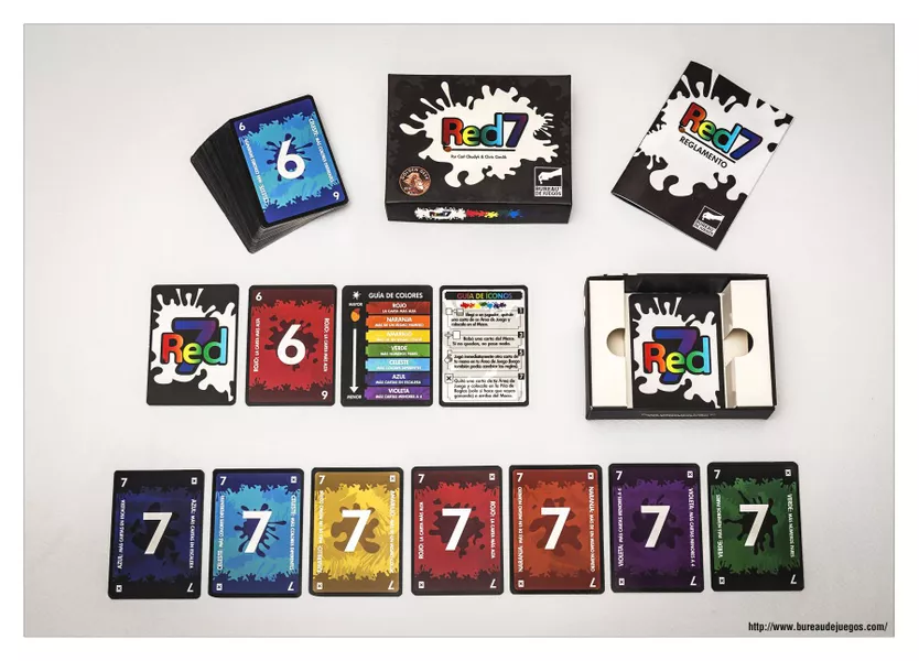 Red7 (2014) board game components