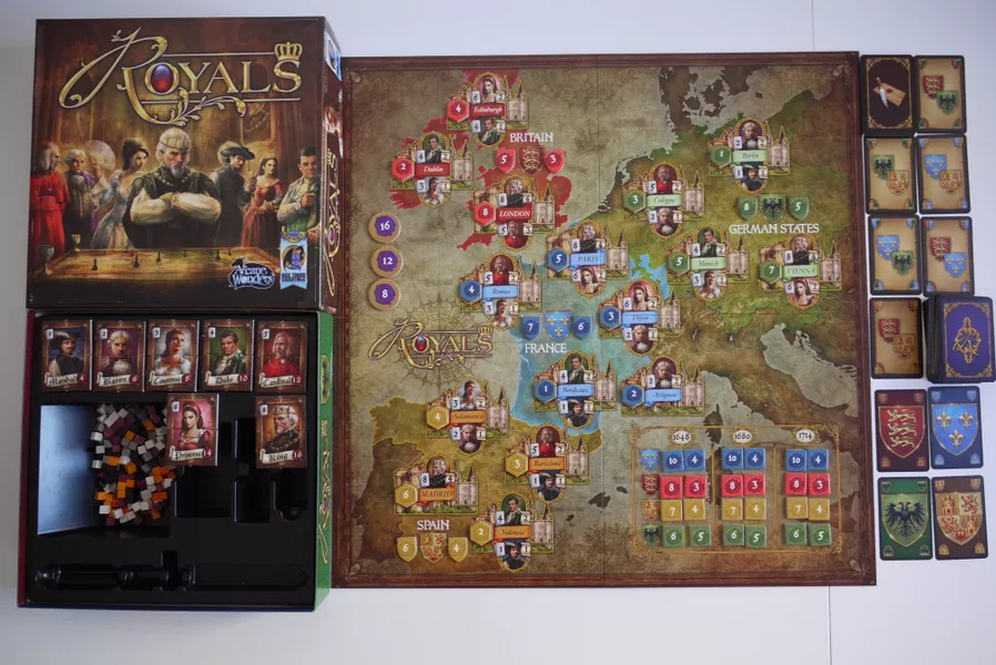 Royals (2014) board game components