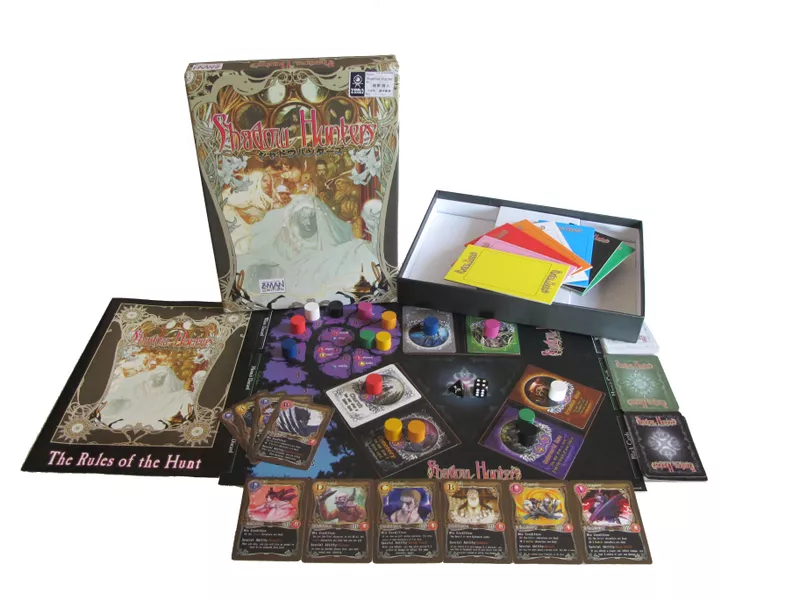 Shadow Hunters (2005) board game components