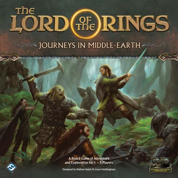 The Lord of the Rings: Journeys in Middle-Earth (2019) board game cover