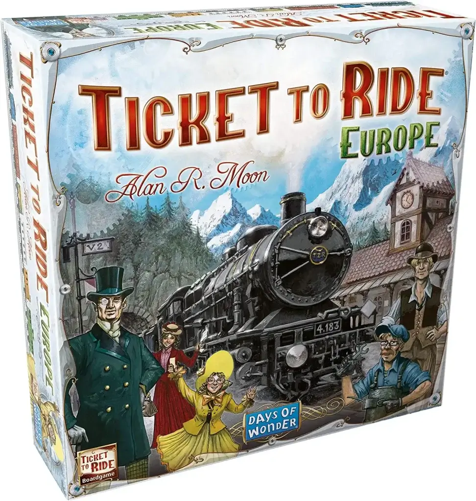 Ticket to Ride: Europe board game box