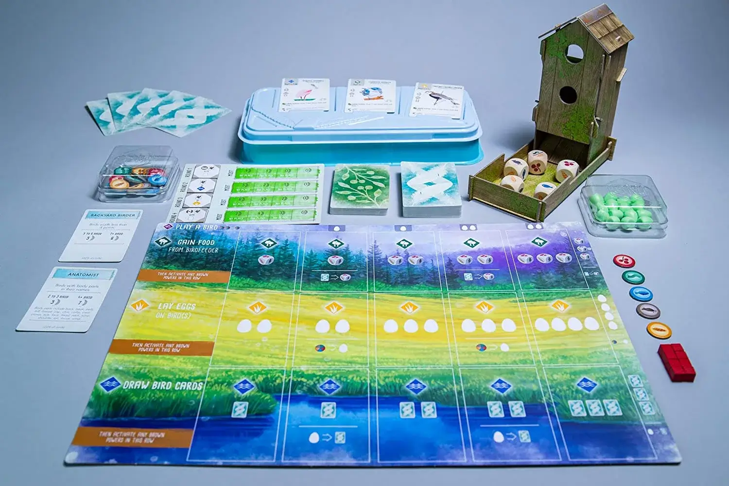 Wingspan board game components