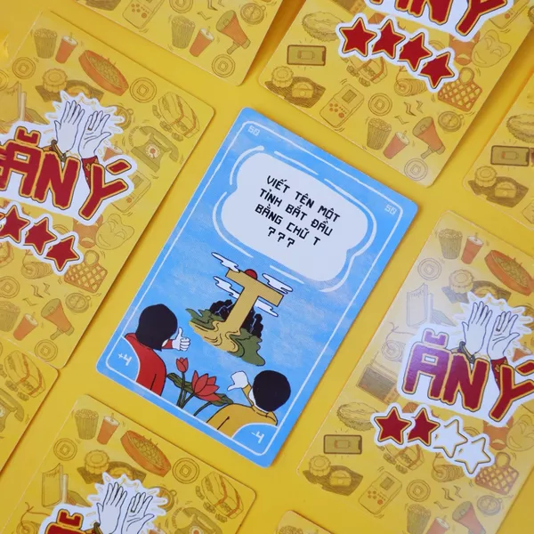 An Y board game cards