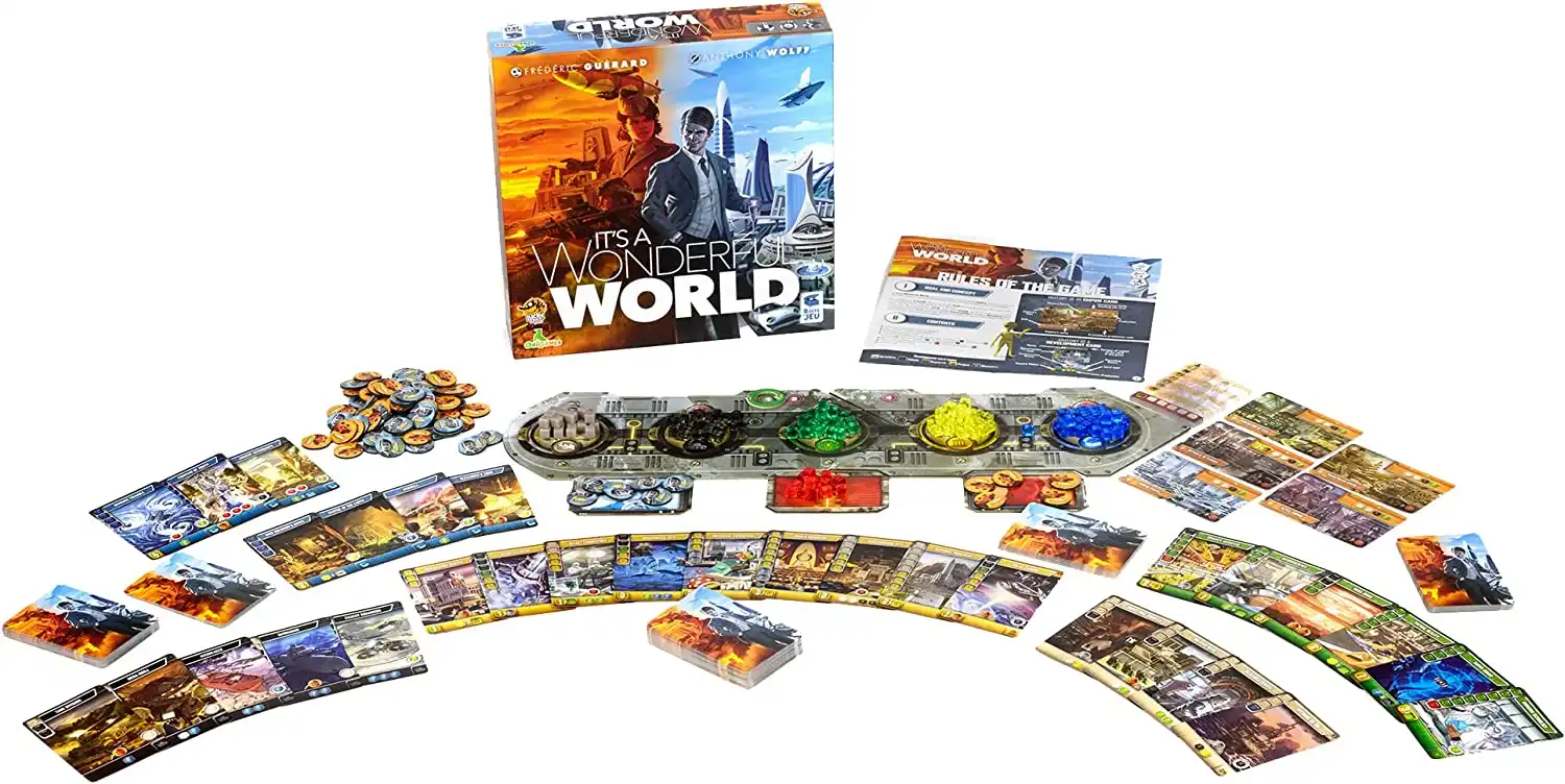 It's a Wonderful World (2019) board game components
