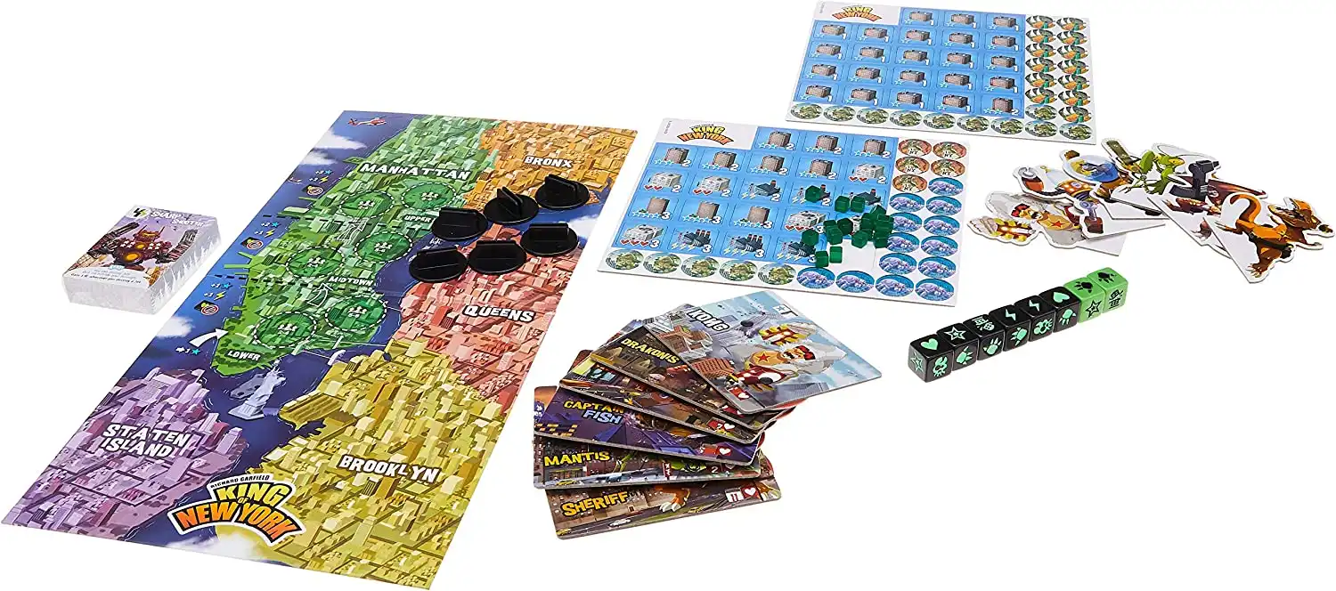 King of New York (2014) board game components