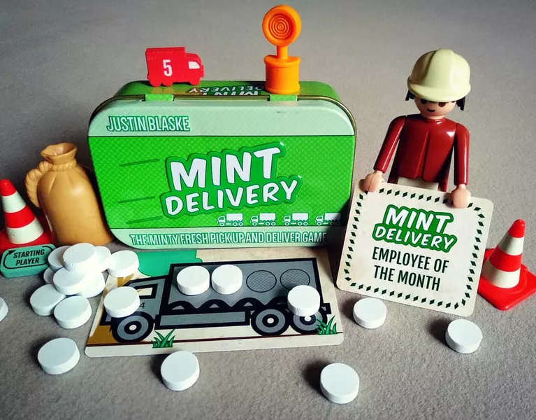 Mint Delivery (2017) board game box