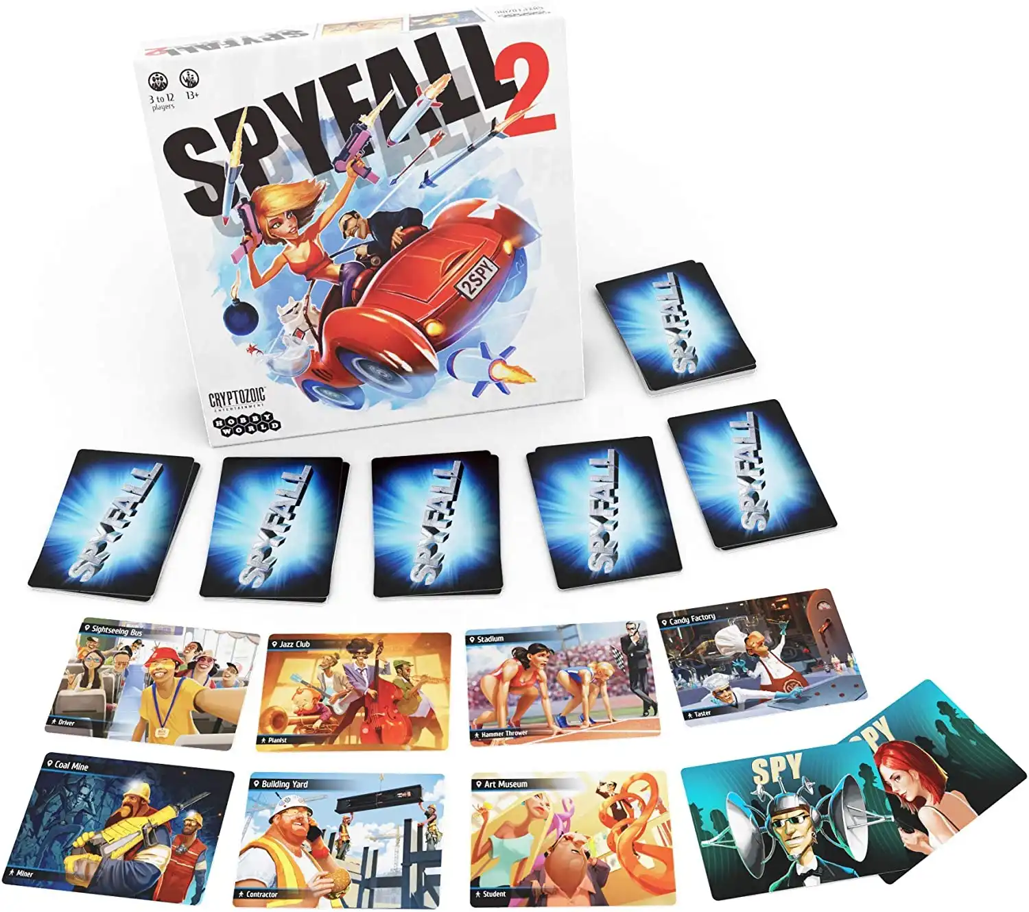 Spyfall 2 (2016) board game components