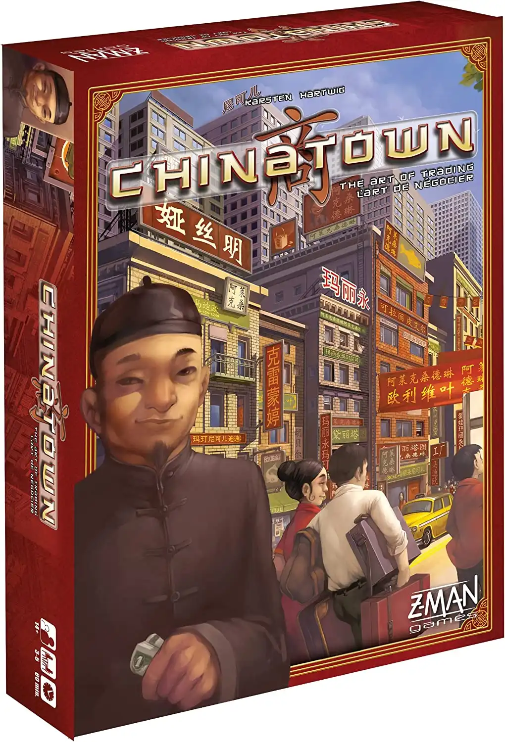 Chinatown (1999) board game box | Source: Z-Man Games
