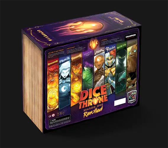 Dice Throne: Season One ReRolled box (2020)  | Source: Board Game Base