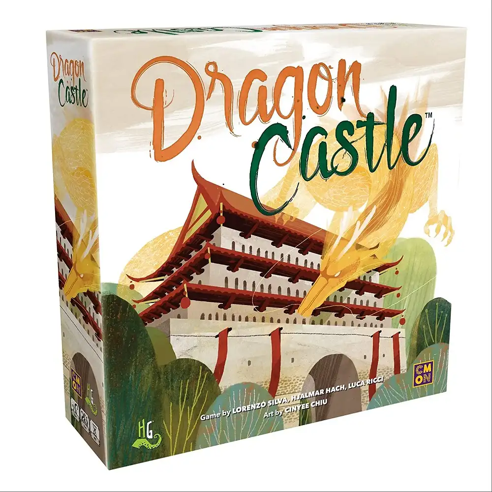 Dragon Castle (2017) board game box | Source: Horrible Games