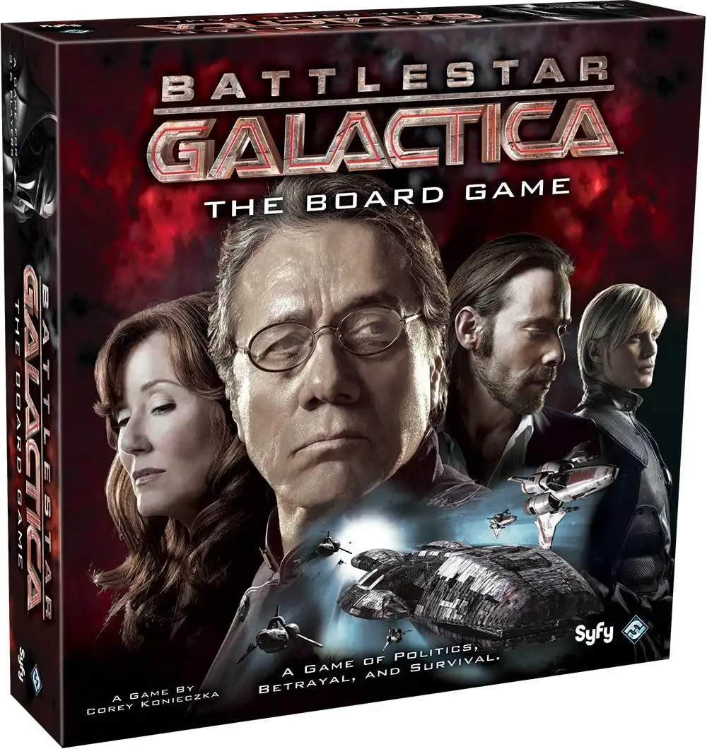 Battlestar Galactica: The Board Game (2008) box | Source: Fantasy Flight Games