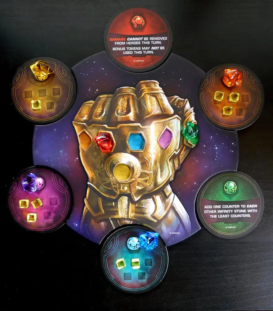 Thanos Rising: Avengers Infinity War (2018) board game gauntlet | Source: Picture by Logan Giannini