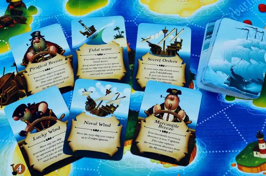 Black Fleet (2014) board game fortune cards | Source: theboardgamefamily.com