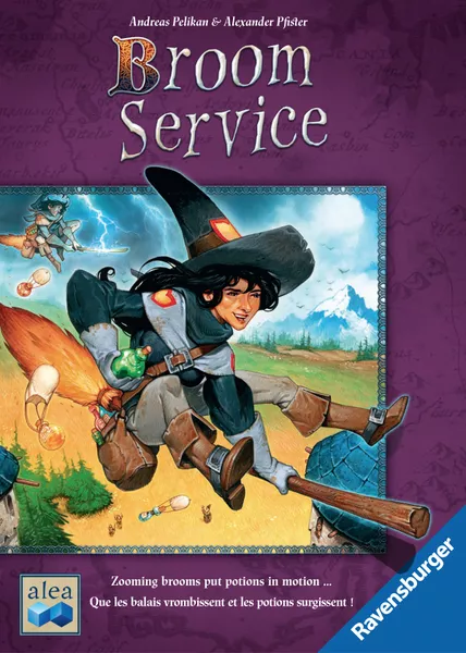 Broom Service (2015) board game front cover | Source: Board Game Geek