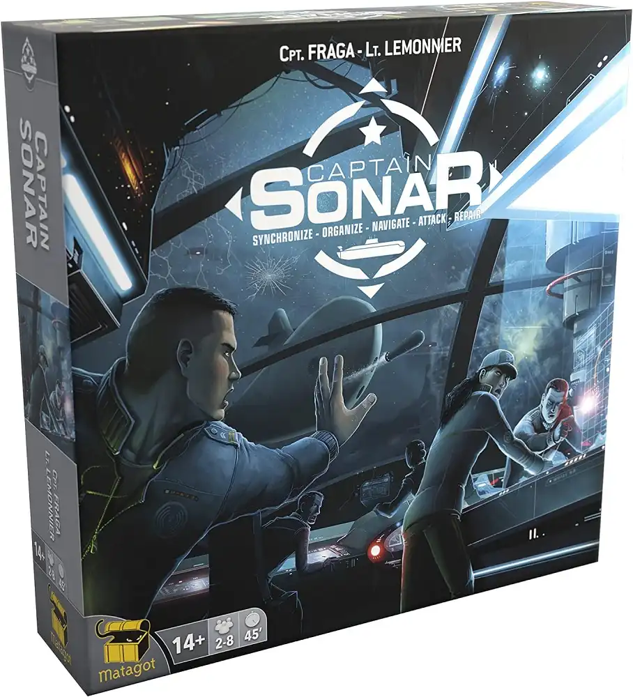 Captain Sonar (2016) board game box | Source: Matagot