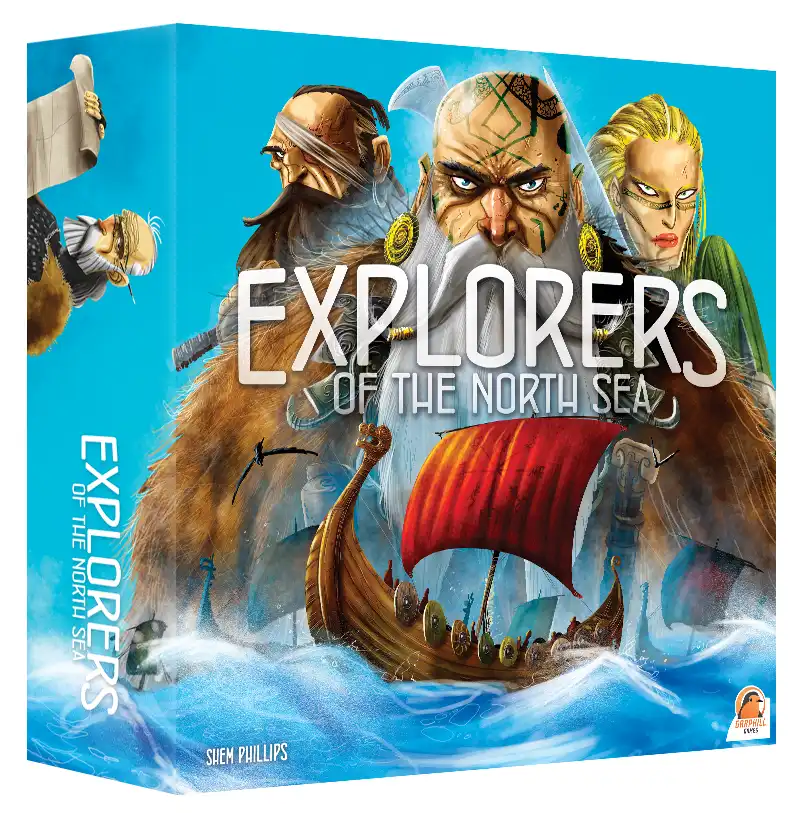 Explorers of the North Sea (2016) board game box | Source: garphill.com