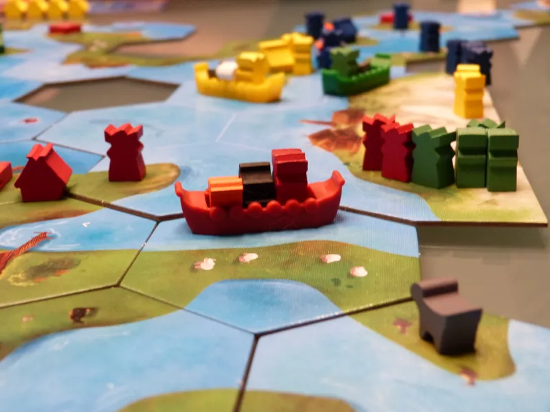 Explorers of the North Sea (2016) board game ships | Source: Uploaded by Cookie Monster on Board Game Geek