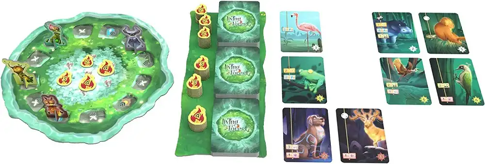 Living Forest (2021) board game cards | Source: Ludonaute
