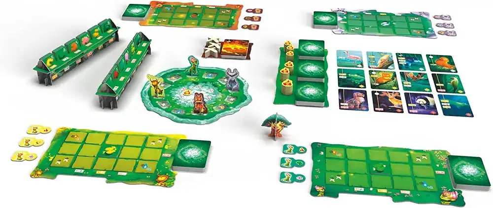 Living Forest (2021) board game set up | Source: Ludonaute