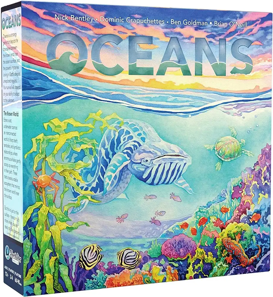Oceans (2020) board game box | Source: North Star Games