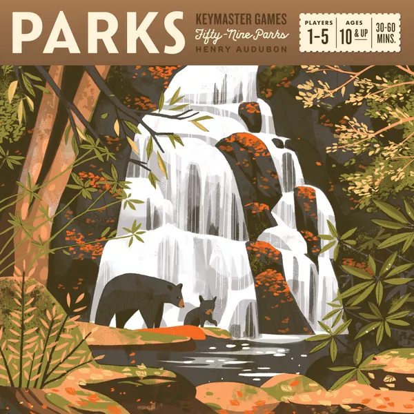PARKS (2019) board game front cover | Source: Board Game Geek