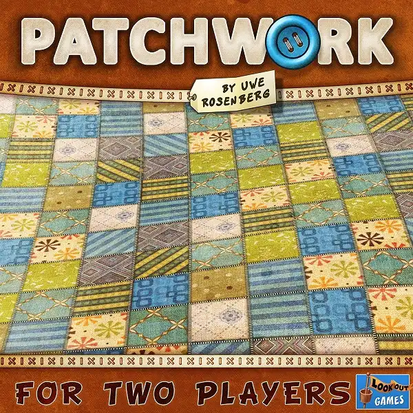 Patchwork (2014) board game front cover | Source: Lookout Games