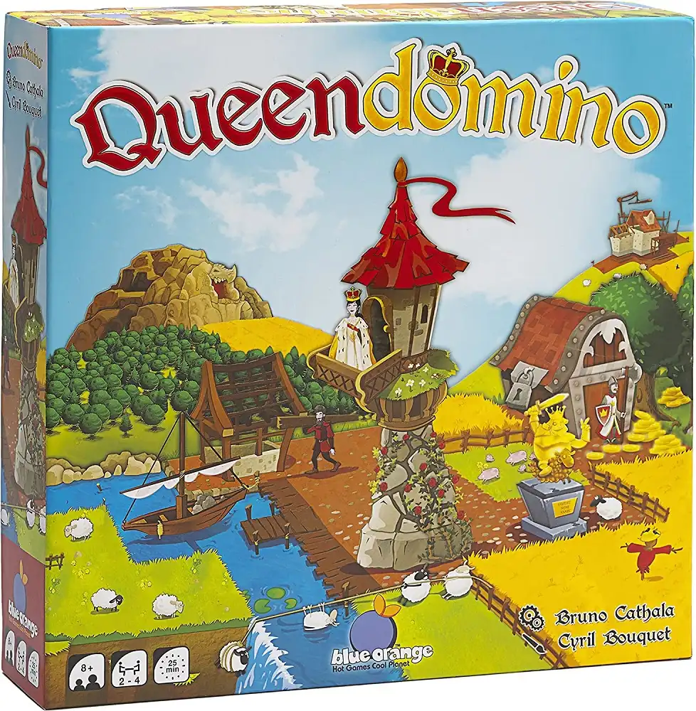 Queendomino (2017) board game box | Source: Blue Orange
