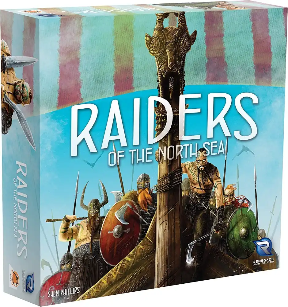 Raiders of the North Sea (2015) board game box | Source: Renegade Game Studios