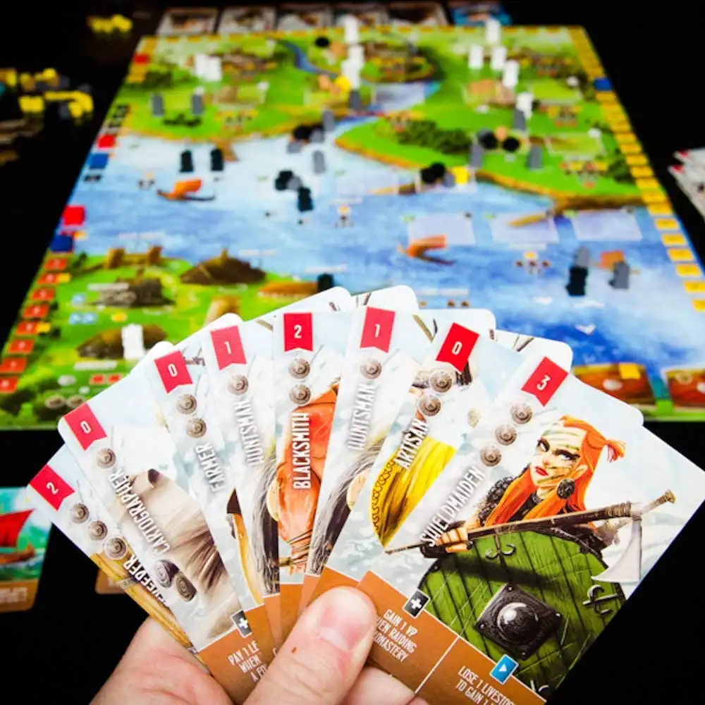 Raiders of the North Sea (2015) board game playing hand | Source: Renegade Game Studios