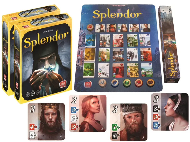 Components of Splendor board game | Source: Board Game Geek