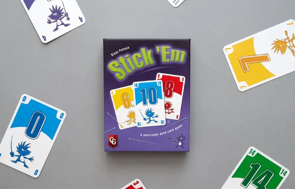 Stick 'Em (1993) board game box | Source: capstone-games