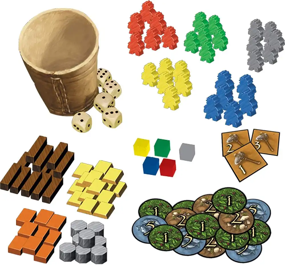 Stone Age (2008) board game components | Source: Z-Man Games