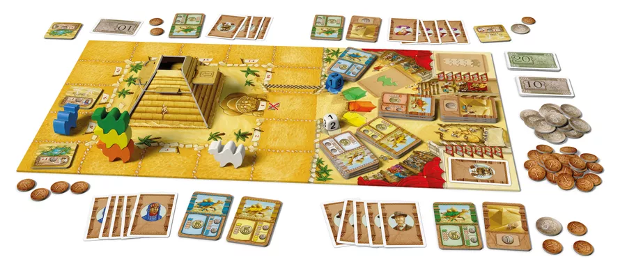 Cuộc đua của các chú lạc đà trong board game Camel Up | Nguồn: Board Game Geek