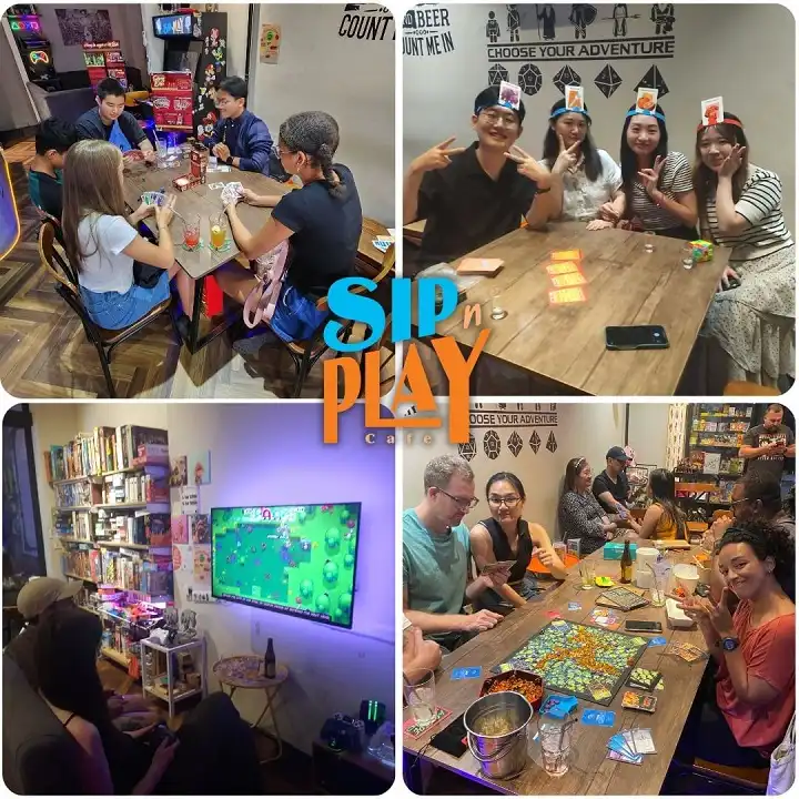 Sip N Play is a unique blend of a board game and video game coffee shop