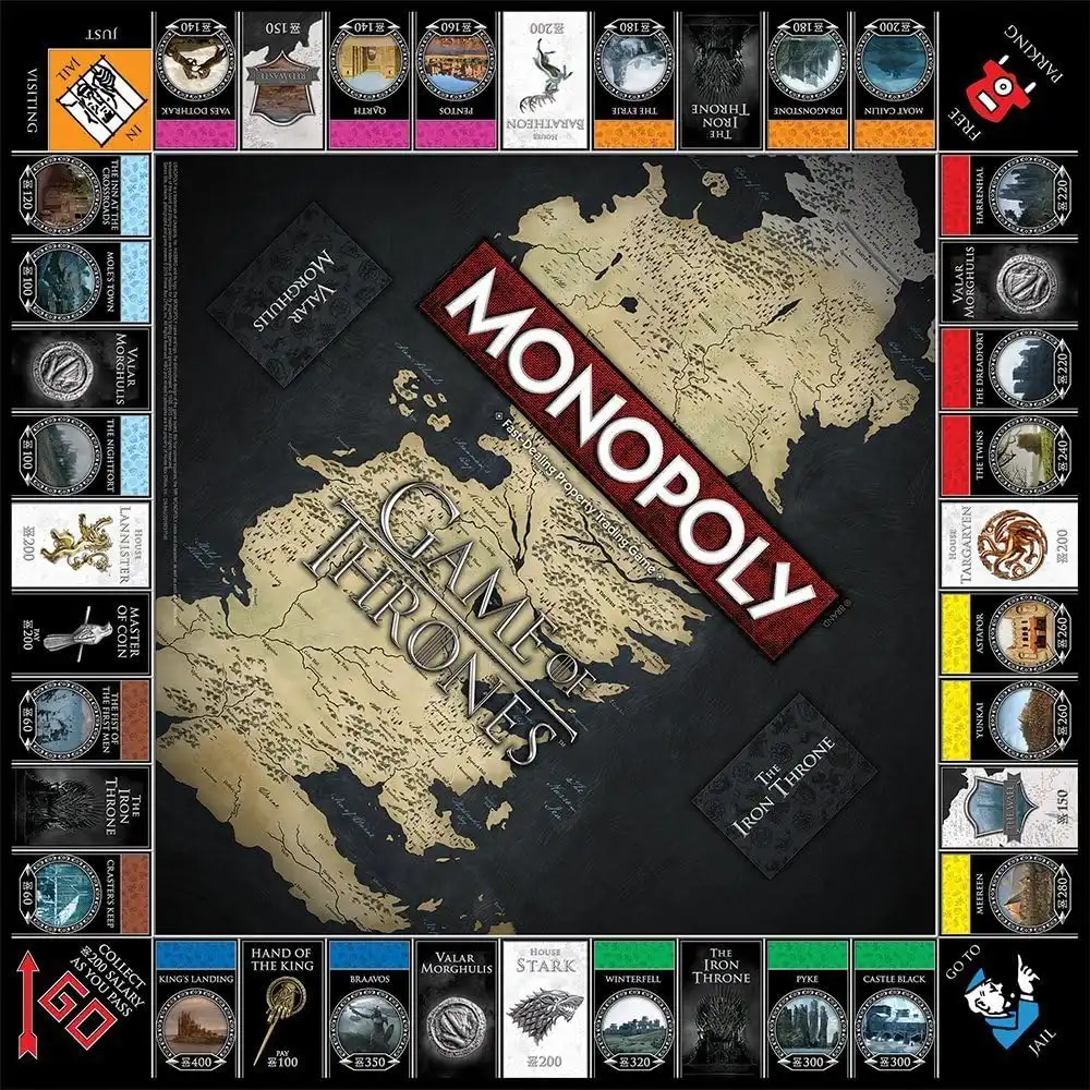 Monopoly: Game of Thrones Collector's Edition board